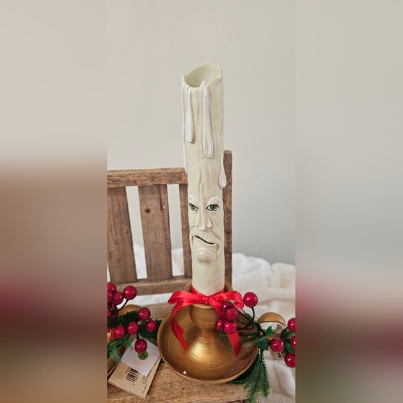 Jingle & Jangle Gathered Traditions Led Candlestick Set 2 Christmas Joe Spencer - Picture 3 of 4